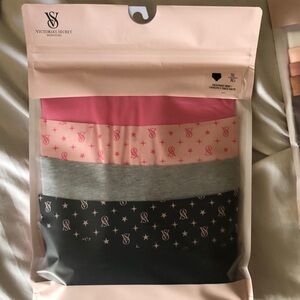 Victoria's Secret Cotton Hipster Set - Hot Pink, Light Pink, Gray, Black